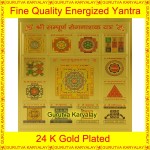 Mrutyunajay Yantra Golden Colour Foil 3.5"X3.5" Size